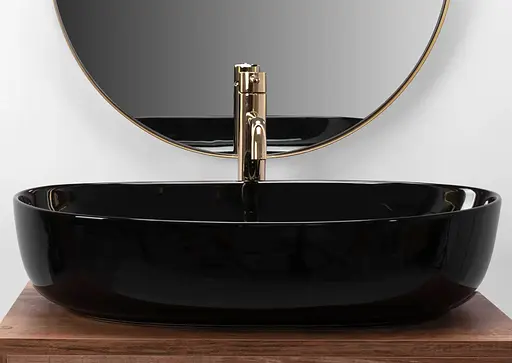 Умывальник Rea Cleo накладной black REA-U6757, Черный - фото 4