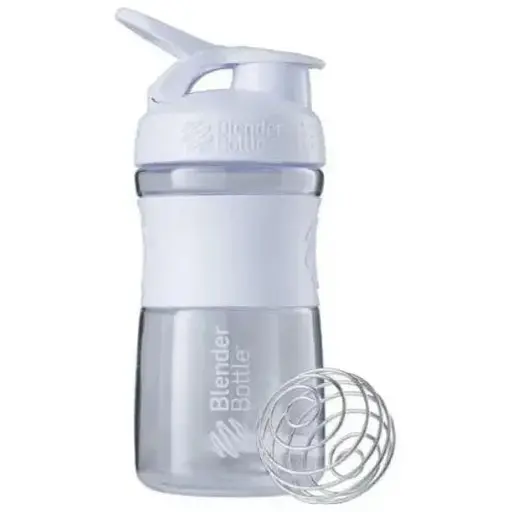 Шейкер спортивний BlenderBottle SportMixer Flip 20oz/590 мл White (SM 20oz White) - фото 1