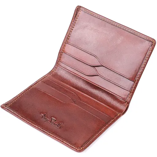 Кошелек для мужчин из натуральной глянцевой кожи Tony Perotti 8х10.5х0.5 см acs0032250 - фото 5