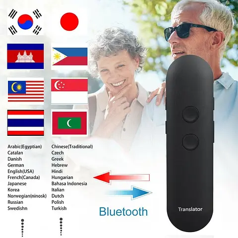 Голосовой электронный переводчик AI Translator T4 800мАч черный - фото 9