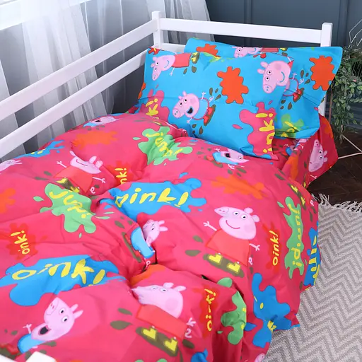 Наволочка MirSon Kids Time 17-0507 Peppa Бязь різнокольорова - фото 4