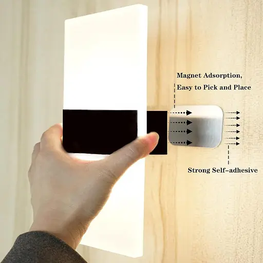 вітлодіодний настінний світильник VOMI RGB на батарейках - фото 8