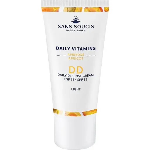 Захисний DD-крем для обличччя Sans Soucis Daily Vitamins Apricot DD Cream SPF25 Light світлий 30 мл - фото 1