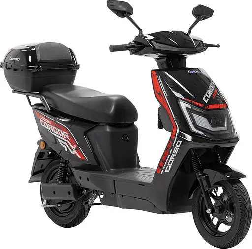 Электроскутер Двухместный Corso CONDOR (1500W 72V/30Ah LiFePO₄) Черный - фото 2