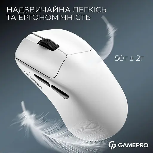 Миша GamePro Genesis Asgard Surt White (GM017W) - фото 6