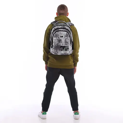 Рюкзак GoPack Teens 162M-3 Серый (GO26-162M-3) - фото 17