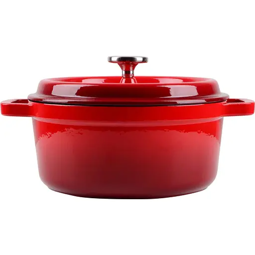 Каструля Ringel Essen, з кришкою, 26 см, 4,8 л, червона (RG-2300-26) - фото 1