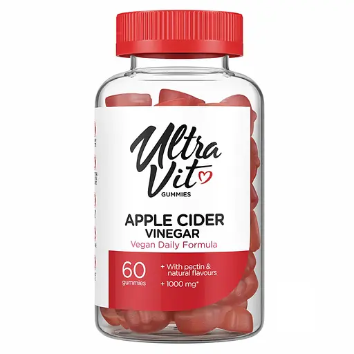 Яблочный уксус VPLab Ultra Vit Apple Cider Vinegar 60 жевательных конфет