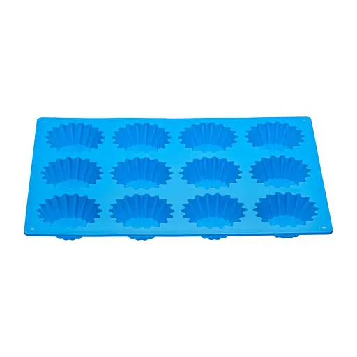 Форма силіконова на планшеті для випікання кексів та мафінів на 12 комірок 28x21.5 см, A-plus Блакитний 85954 - фото 6