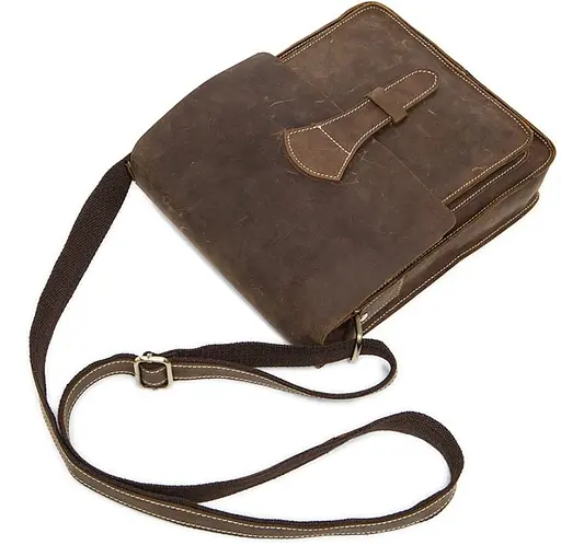 Чоловіча шкіряна сумка Vintage 27,5х22х5 см sum0012921 - фото 5