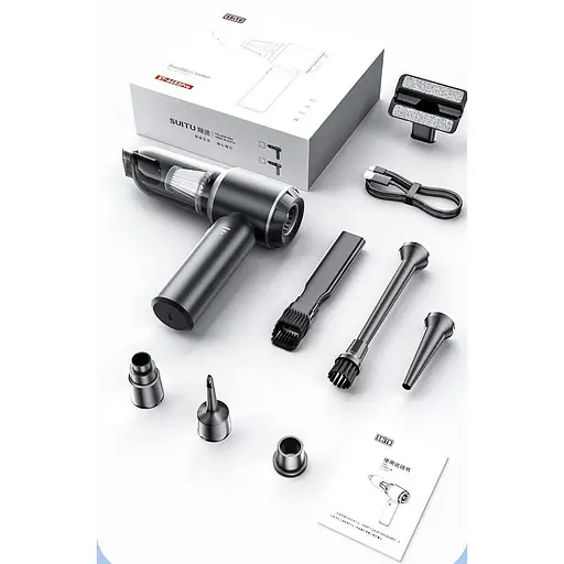 Автомобильный пылесос Suitu ST-6653 Pro мощный ручной мини беспроводной портативный - фото 10