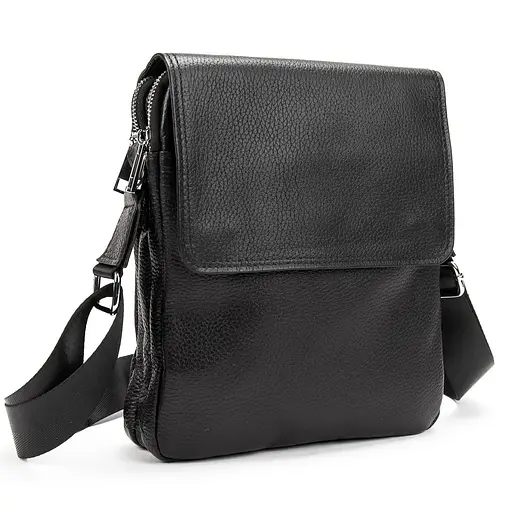 Шкіряний месенджер з клапаном на два відділи Tiding Bag M56-3508A