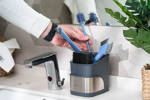 Органайзер для щеток Ardesto Minimalism 15 х 10 х 13.5 см серый (ARHB3101GS) - фото 11