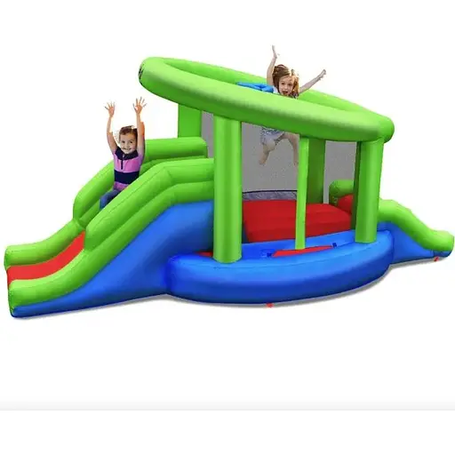 Надувний Costway Castillo подвійний баскетбольний будинок (без вентилятора) - фото 5