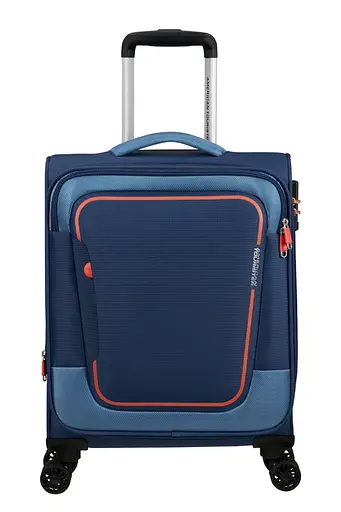 Валіза American Tourister PULSONIC COMBAT NAVY 55x40x23(26) 55 См MD6*41001