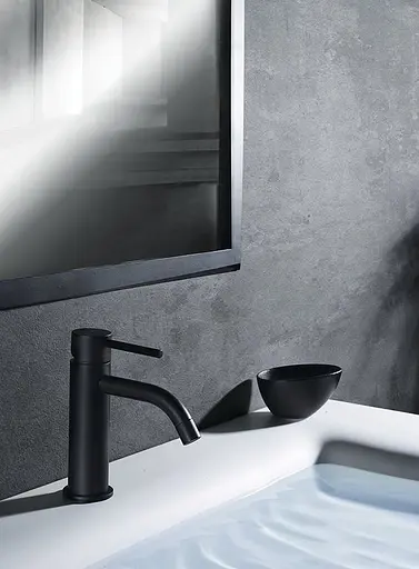 Смеситель для умывальника Paffoni Light LIG 075 NO, Черный матовый - фото 2