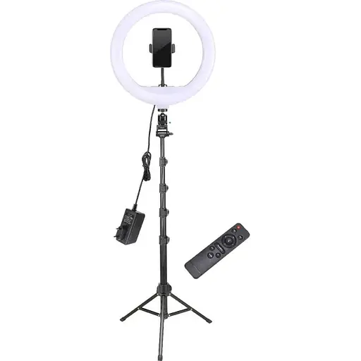 Держатель с кольцевым освещением Bluetooth 12" YQ-320A light set (Kit2) 170cm Stand, Plug Powered - фото 1