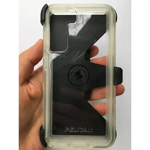 Противоударный чехол с клипсой Pelican Voyager Samsung Galaxy S21 FE 5G (6.4 ) Clear аналог OtterBox Defender - фото 6