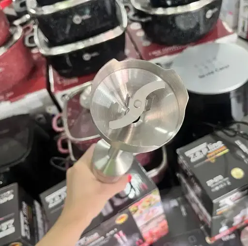 Блендер Zepline ручной 5 в 1 на 1500 Вт с измельчителем и насадками миксер и вспенитель молока 20 скоростей  - фото 5