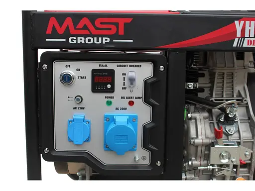 Дизельний генератор MAST GROUP + газова плитка Orcamp CK-505 + електричний обігрівач Gardyer HE2000 та лійка (KYH11000AE) - фото 3