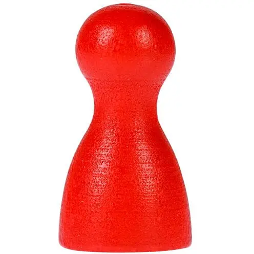 Аксесуар Фішка дерев'яна червона для настільних ігор 2.5 см поштучно (Р00102)
