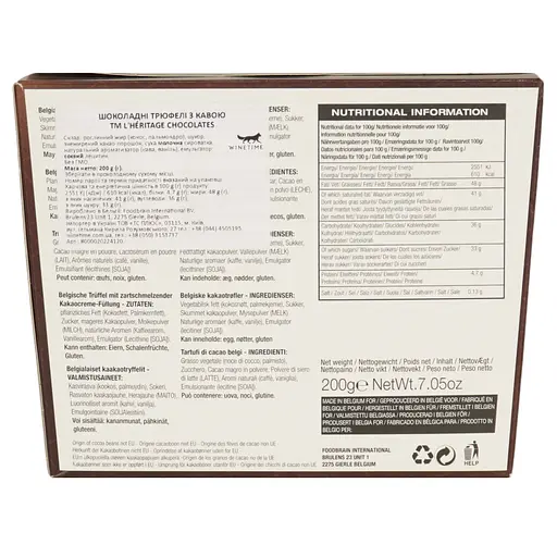 Цукерки L'Heritage Chocolates шоколадний трюфель з кавою 200 г - фото 6