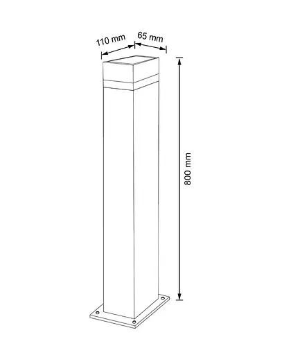 Вуличний світильник Goldlux 322388 Gilbert GU10 1x10W IP44 BK - фото 4