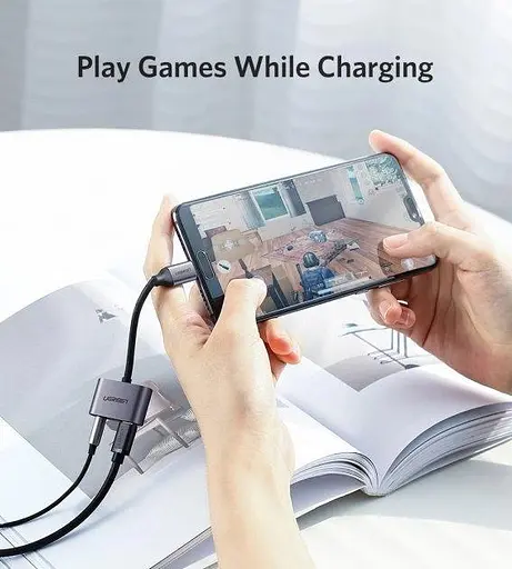 Конвертер адаптер Ugreen 50596 CM193 2 Ports Usb-C Hub + 3.5 mm - фото 3