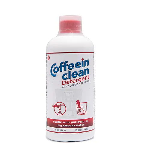 Професійний засіб Coffeein clean DETERGENT (рідина) для видалення кавових масел 500мл.