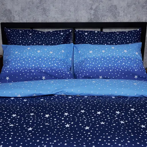 Комплект постільної білизни Moon&Star Бязь Gold Люкс Night Glow Сімейний 143х210х2 наволочки 4х50х70 - фото 6