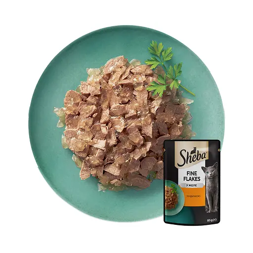 Вологий корм для котів Sheba з індичкою в желе 85 г - фото 2