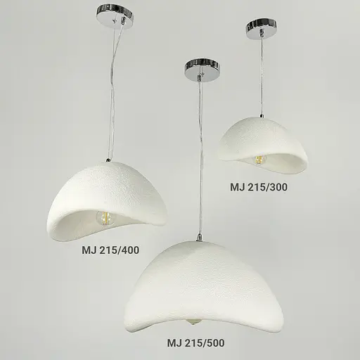 Світильник-хмара з білим гіпсовим корпусом 40х32х24 см | Арт. MJ 215-400 | Line F - фото 2