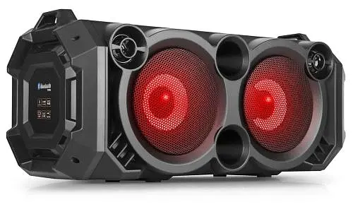 Колонка портативная 2.0 REAL-EL X-751 Black, 2 x 18 Вт, пластиковый корпус, Bluetooth, MicroSD / USB, питание от аккумулятора, 4000 мА * ч, управление сбоку - фото 5