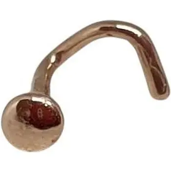 Золота сережка-пірсинг Favoritum в ніс. 310118_Г