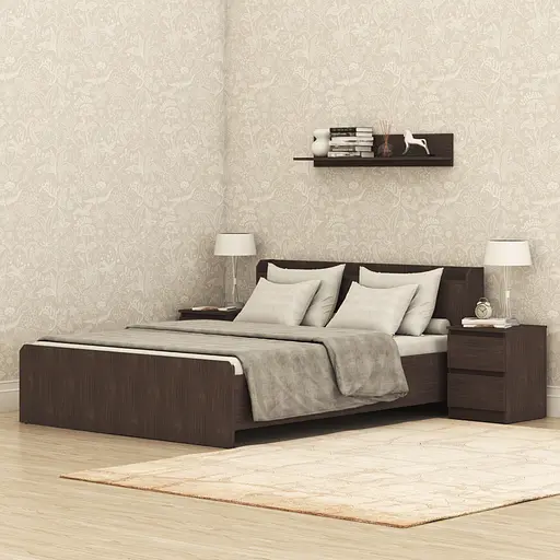 Кровать двуспальная MebelStar Нео 160x200 см Дуб ристрето (MBS-1131) - фото 1