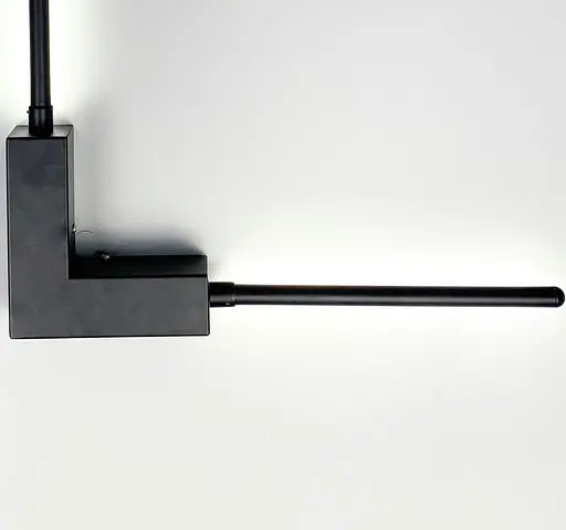 Минималистичная модель бра на 2 рожка Line F Арт. WJ7214/2 BK - фото 4