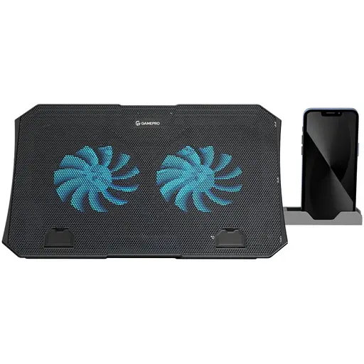 Охолоджувальна підставка для ноутбука до 15.6 дюймів GamePro GPCP-350 2xfans - фото 2