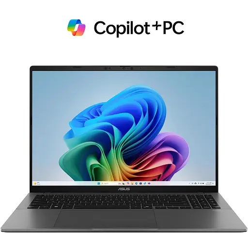 ASUS Ноутбук Vivobook S16 S3607QA-PL006W 16" 2.5K IPS, Snapdragon X1 26100, 16GB, F1TB, UMA, Win11, Серый