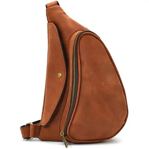 Кожаная сумка-слинг Tarwa 23х38х9 см sum0025553 - фото 1