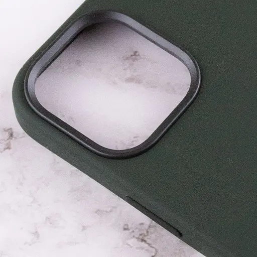 Чохол Epik Silicone case AAA with Magsafe and Animation для Apple iPhone 12 Pro/12, 6.1 Зелений/Cyprus Green - фото 6