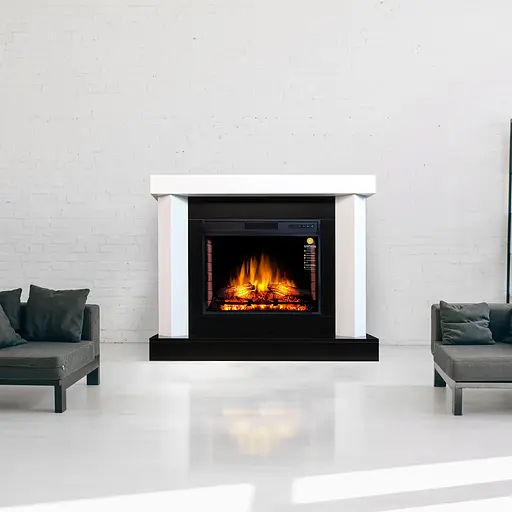 Каминокомплект ArtiFlame YUKON AF28S БЕЛЫЙ БЬЯНКО (со звуком) - фото 6