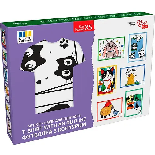 Набір футболка-розмальовка Rosa Talent Black Cats бавовна 100% розмір XS  - фото 4