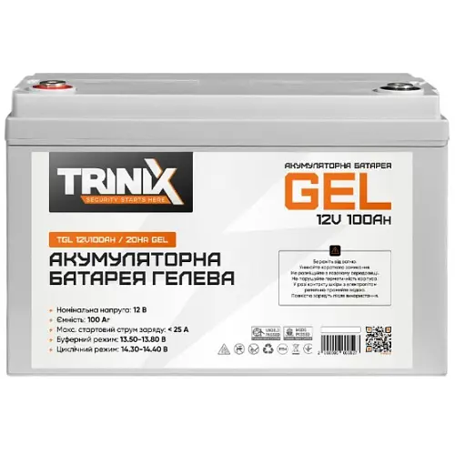 Аккумулятор Trinix TGL 12V 100Ah/20Hr GEL - фото 2