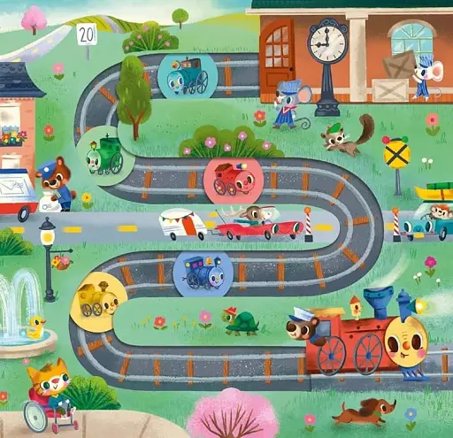 Five Little Trains. A Nursery Rhyme Counting Book for Toddlers 3 - фото 5