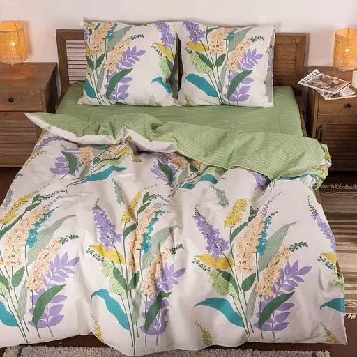 Комплект постільної білизни Viluta двоспальний ранфорс 23224 100% бавовна - фото 1