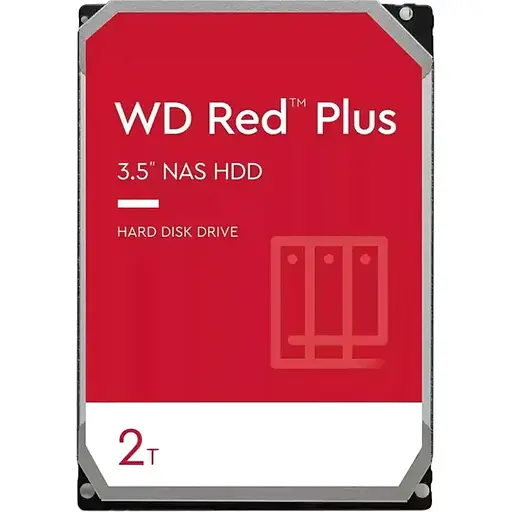 Жесткий диск 3.5" WD Red Plus NAS 2TB SATA 64MB (WD20EFPX) [141098]