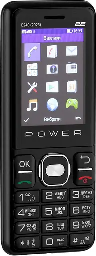 Телефон 2E E240 2023 DS Black UA UCRF - фото 2