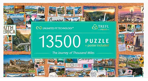 Пазли Безмежна колекція: "Подорож на тисячу миль" 13500 елементів 81025 Trefl, в коробці (5900511810257) - фото 3