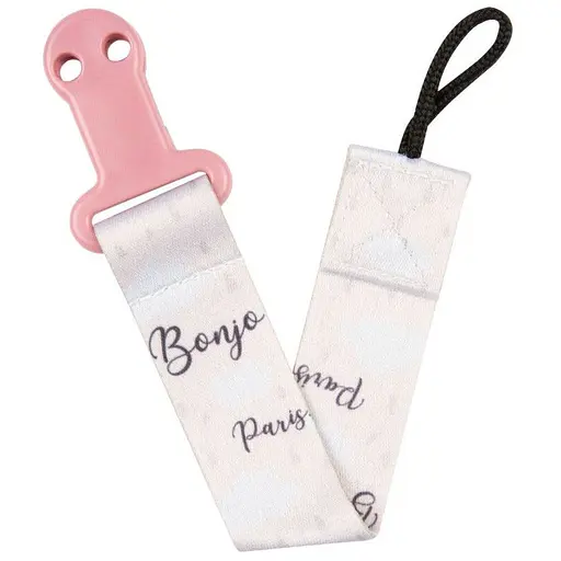 Цепочка к пустышке Canpol babies Bonjour Paris розовая (51/026_pin)