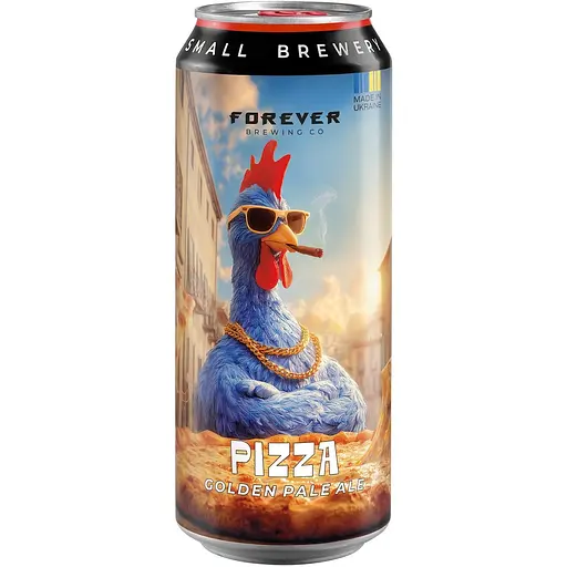 Пиво Forever Pizza світле нефільтроване 6.5% 0.5 л